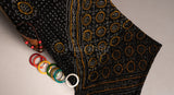 Black Pure Georgette Bandhani Saree