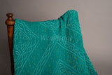 Green Pure Georgette Bandhani Saree