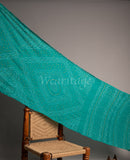Green Pure Georgette Bandhani Saree