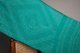 Green Pure Georgette Bandhani Saree