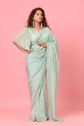 Green Silk Designer Saree