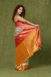 Offwhite Moonga Silk Saree