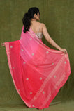 Pink Binny Checks Designer Saree