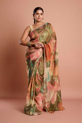 Banarasi Tissue Handwork Designer Saree