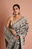 Black Chikankari Georgette Handwork Designer Saree