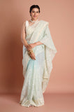 Green Oranza Embroidered Designer Saree