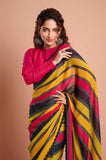 Multicolour Stripes Georgette Designer Sareee