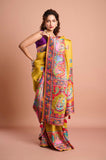 Mustard Moonga Silk Zari Weaving Saree