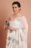 Offwhite Chiffon Saree