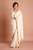 Offwhite Tissue Saree