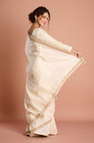 Offwhite Tissue Saree