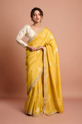 Yellow Tissue Saree