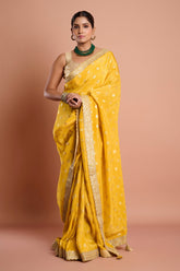 Yellow Tissue Saree
