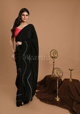 Black Cocktail Saree