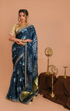 Blue Patola Saree