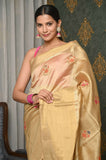 Beige Banarasi Kanjivaram Saree