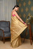 Beige Banarasi Kanjivaram Saree