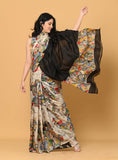 Black Pure Silk Saree