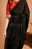 Black Sequins Saree