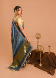 Blue Patola Saree