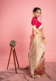 Floral Digital Print Tussar Saree