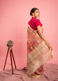 Floral Digital Print Tussar Saree