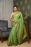 Green Antique Border Cotton Silk Saree