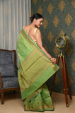 Green Antique Border Cotton Silk Saree