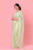 Green Organza Designer Saree