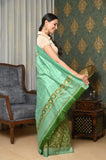 Green Pure Tussar Ghicha Printed Saree