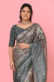 Green Tussar Saree