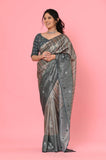 Green Tussar Saree