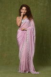 Lavendar HO Silk Designer Saree