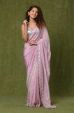 Lavendar HO Silk Designer Saree