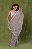 Lavendar Organza Designer Saree