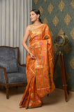 Mustard Dupion Silk Banarasi Saree