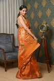 Mustard Dupion Silk Banarasi Saree