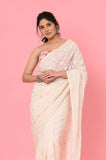 Offwhite Georgette Designer Saree