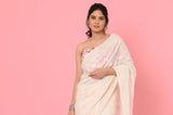 Offwhite Georgette Designer Saree