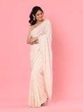 Offwhite Georgette Designer Saree