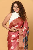 Onion Tussar Saree