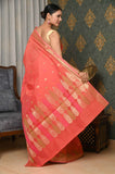 Pink Cotton Silk Saree with Bale Border