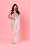 Pink Lavendar HO Silk Designer Saree