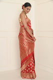 Red Handwoven Banarasi Saree