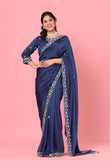 Royal Blue HO Silk Designer Saree