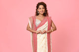 White Rani Dola Silk Designer Saree