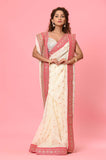 White Rani Dola Silk Designer Saree