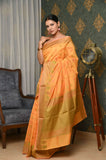 Yellow Antique Border Cotton Silk Saree