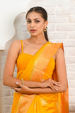 Yellow Banarasi Silk Saree