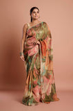 Banarasi Tissue Handwork Designer Saree
